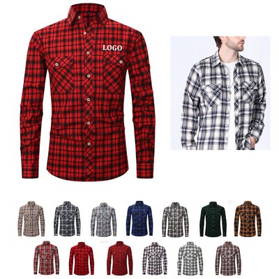 Men's Plaid Flannel Shirt
